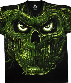 Terminator Skull Black T-Shirt