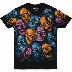 Skull Pile Blue Pink Orange Black Athletic T-Shirt 6 Skull Pile Blue Pink Orange Black Athletic T-Shirt -MLB Shop 31757f 67538.1623955113