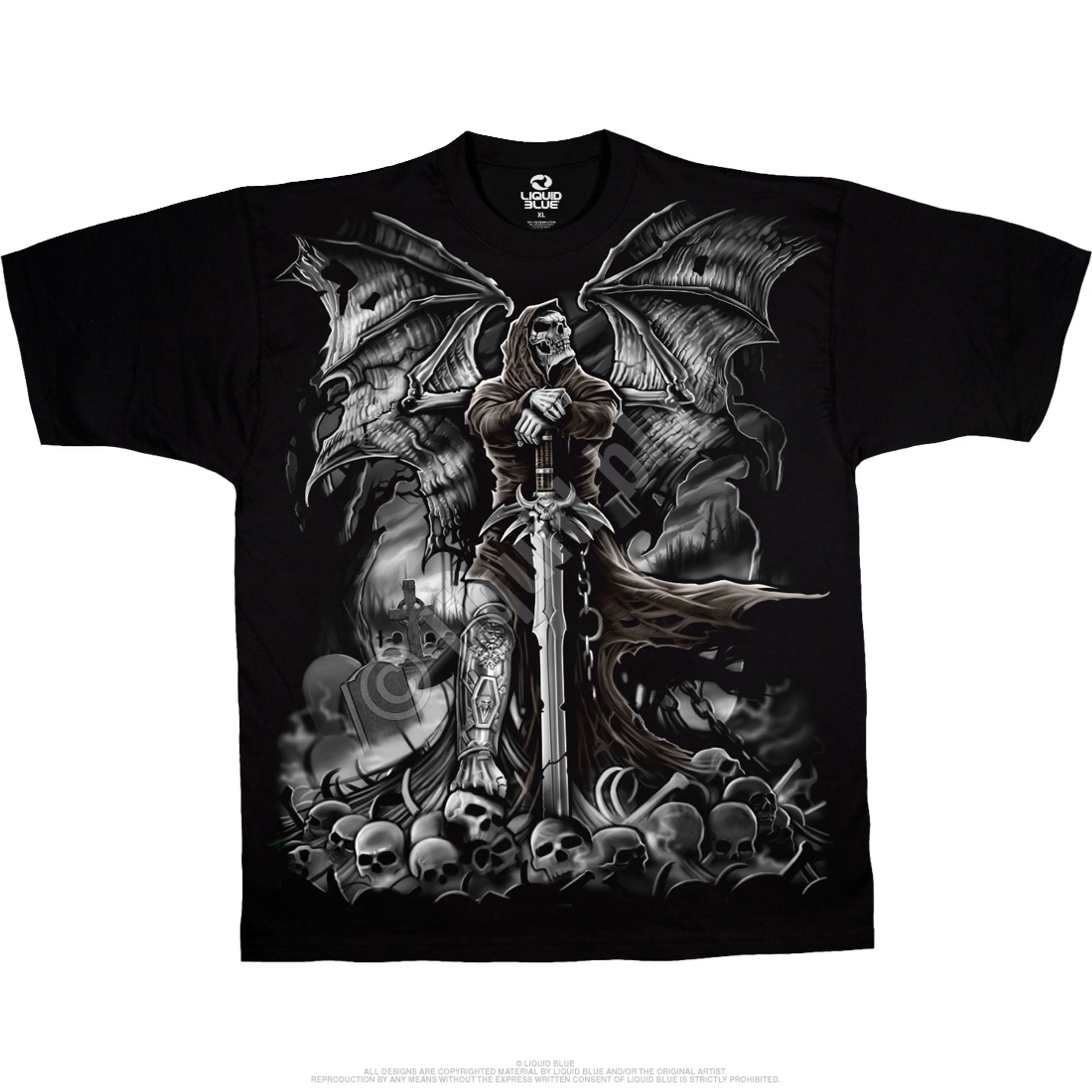 Gravestone Reaper Black T-Shirt 4 Gravestone Reaper Black T-Shirt - Image 2