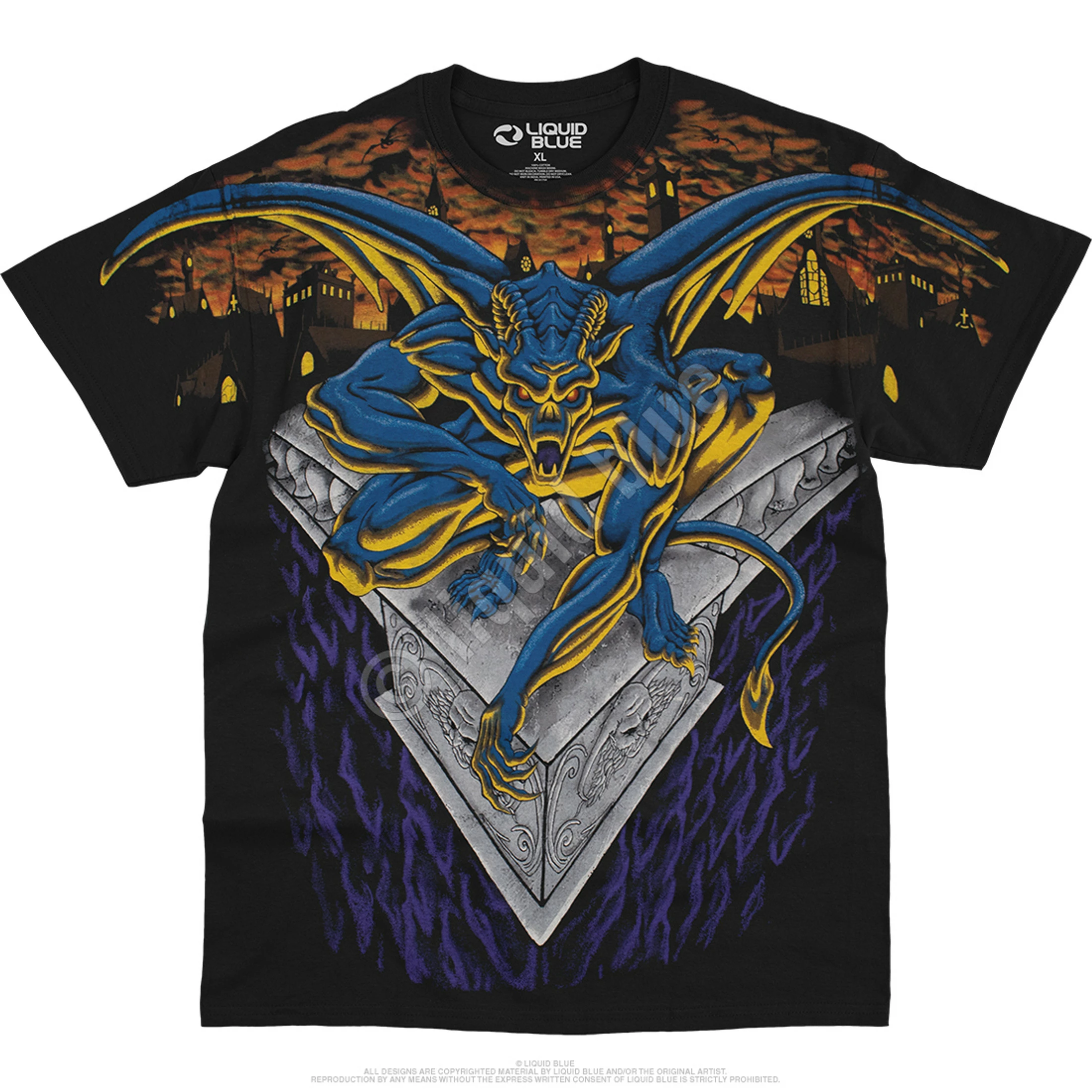 Gargoyle Black T-Shirt 4 Gargoyle Black T-Shirt - Image 2