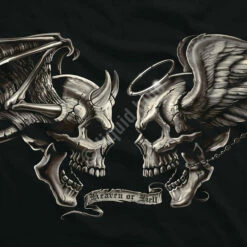 Good And Evil Black T-Shirt -MLB Shop 31773f artwork 21193.1666709856