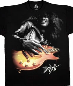 Slash Guitar Black T-Shirt