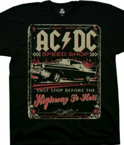 MLB Shop 27 AC/DC Speedshop Black T-Shirt