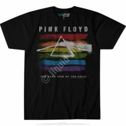Pink Floyd Dark Side Brushed Black Athletic T-Shirt -MLB Shop 31821f 77755.1488396719