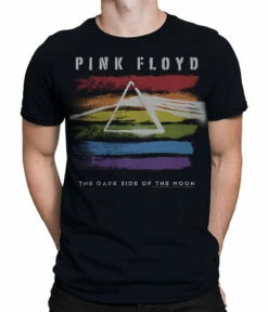 Pink Floyd Dark Side Brushed Black Athletic T-Shirt
