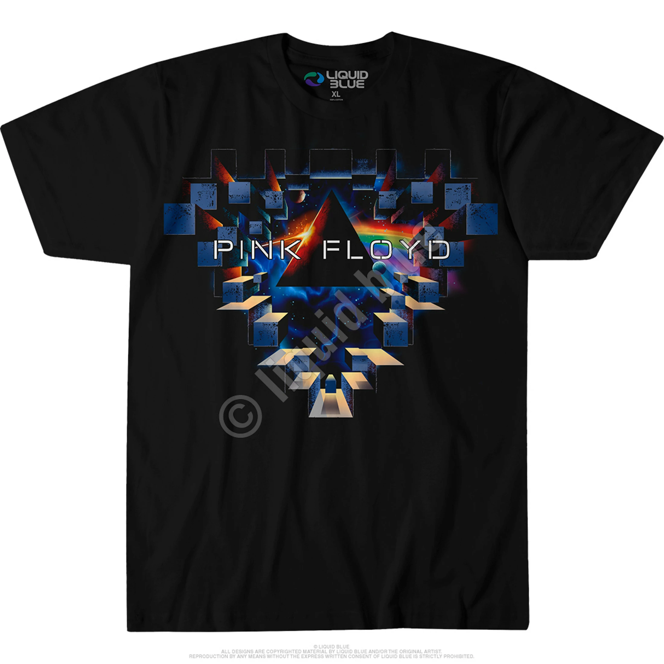 Pink Floyd Space Window Black Athletic T-Shirt 5 Pink Floyd Space Window Black Athletic T-Shirt - Image 3