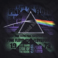 Pink Floyd Dark Side Poster Black T-Shirt -MLB Shop 31846f artwork 79746.1488396597