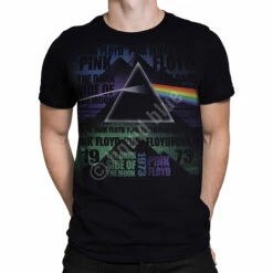Pink Floyd Dark Side Poster Black T-Shirt -MLB Shop 31846f body 05304.1488396597