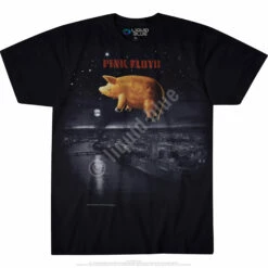 Pink Floyd Pigs Over London Black T-Shirt 8 Pink Floyd Pigs Over London Black T-Shirt -MLB Shop 31854f 85526.1488396627