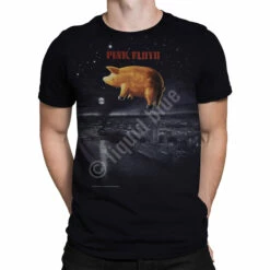 Pink Floyd Pigs Over London Black T-Shirt 7 Pink Floyd Pigs Over London Black T-Shirt -MLB Shop 31854f body 74204.1488396627