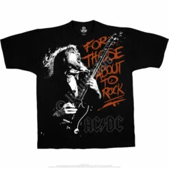 For Those About To Rock Black T-Shirt 6 For Those About To Rock Black T-Shirt -MLB Shop 31861f 25416.1628104018