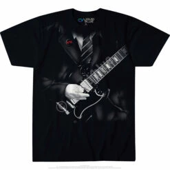 Angus Young Black T-Shirt -MLB Shop 31869f 19484.1469636898