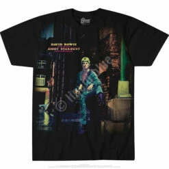 DAVID BOWIE Ziggy Stardust Black Athletic T-Shirt 8 DAVID BOWIE Ziggy Stardust Black Athletic T-Shirt -MLB Shop 31899f 67247.1655140303