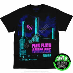 Pink Floyd Animals Blacklight Black T-Shirt -MLB Shop 31925f blacklight 10052.1562622210