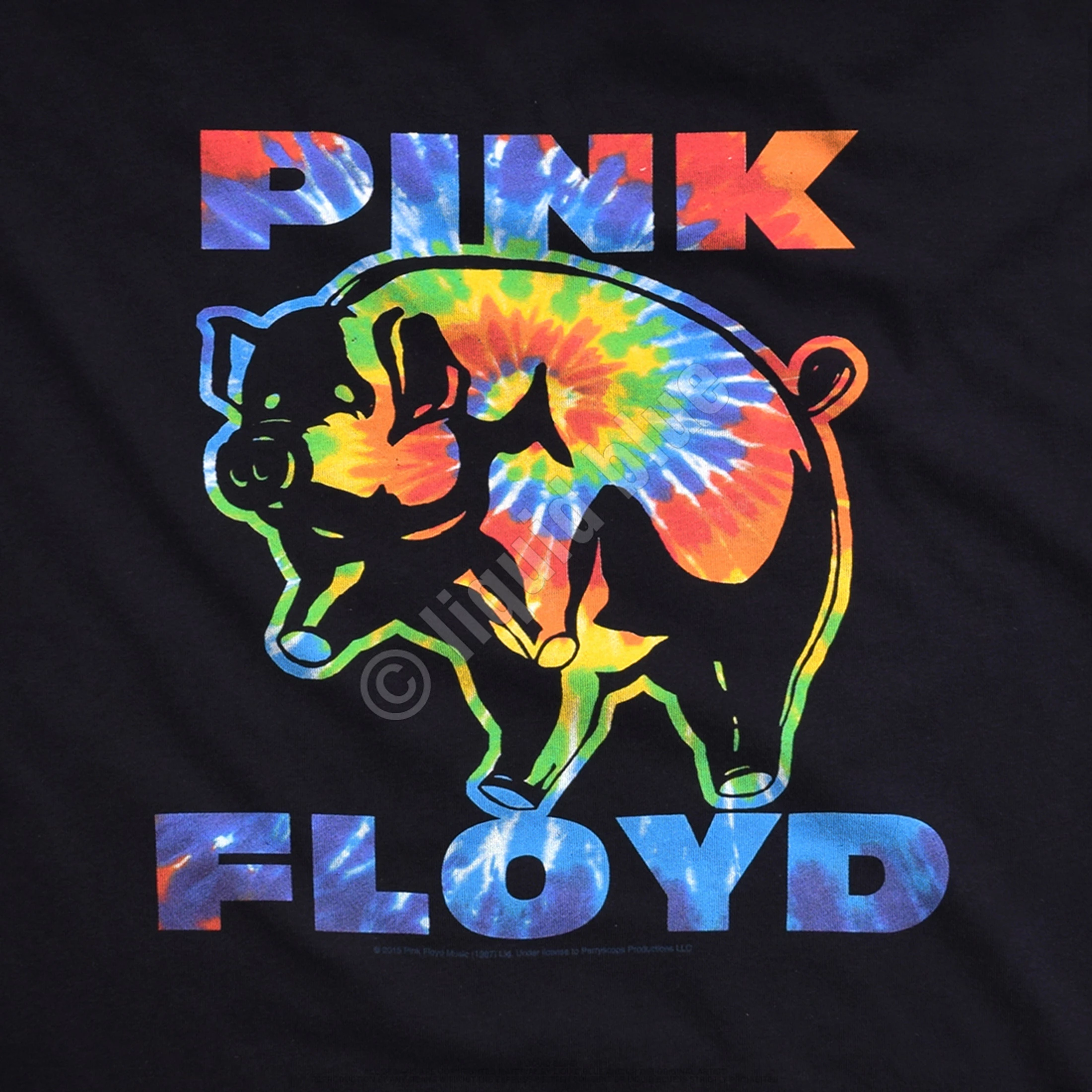 Pink Floyd Psychedelic Pig Black T-Shirt 6 Pink Floyd Psychedelic Pig Black T-Shirt - Image 4