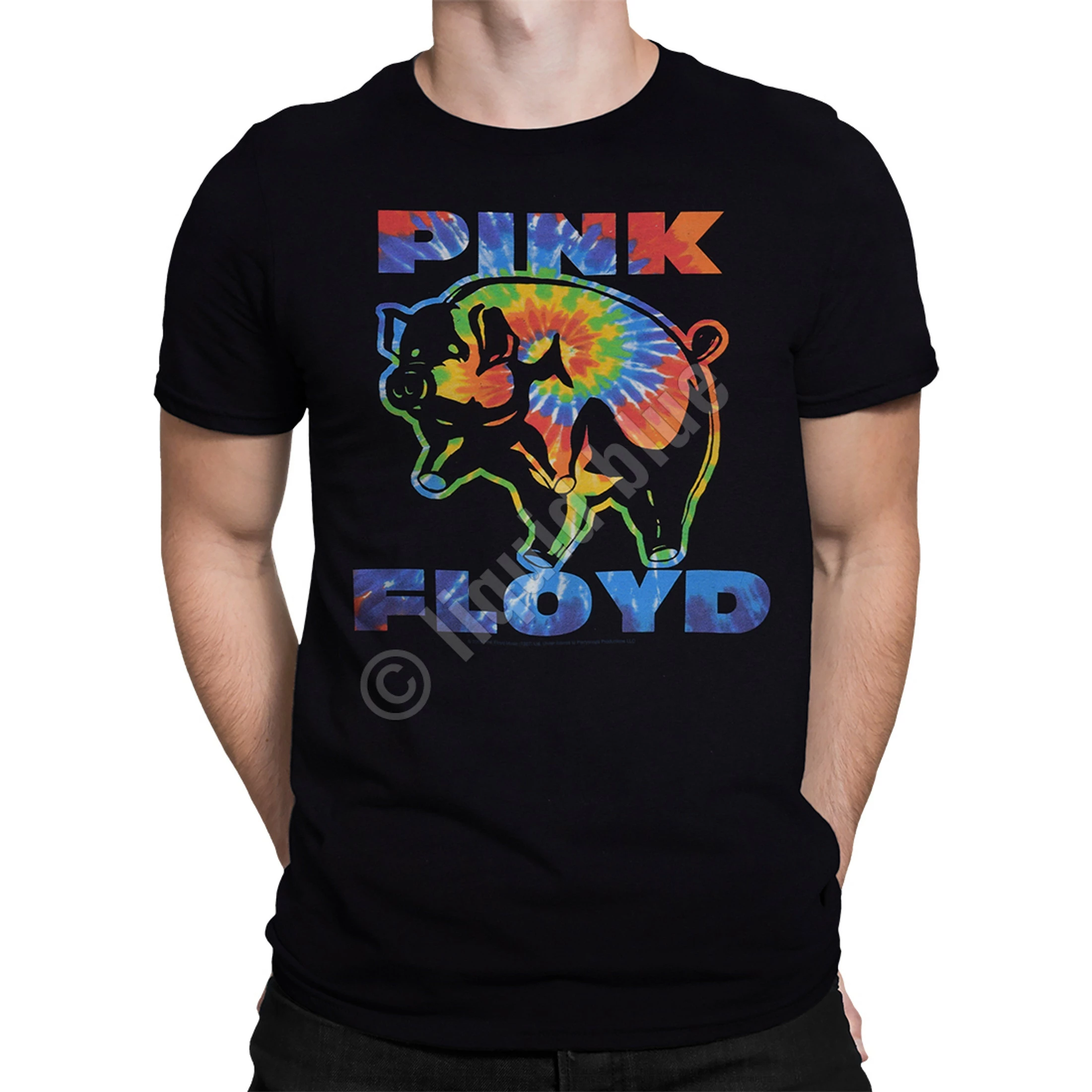 Pink Floyd Psychedelic Pig Black T-Shirt 4 Pink Floyd Psychedelic Pig Black T-Shirt - Image 2