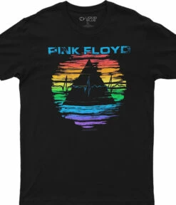 Pink Floyd Racing Around Black Athletic T-Shirt