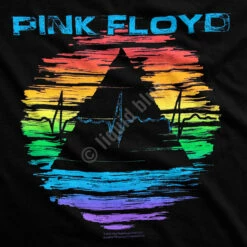 Pink Floyd Racing Around Black Athletic T-Shirt -MLB Shop 31956f artwork 01426.1576620901