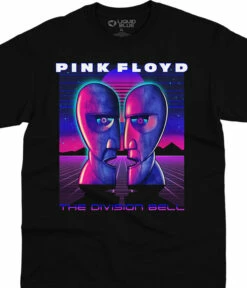 Pink Floyd Division Bell Vaporwave Black T-Shirt