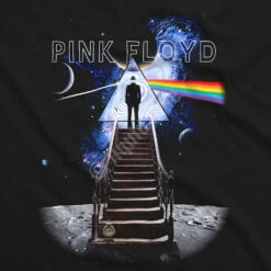 Pink Floyd Stairway To The Moon Black Athletic T-Shirt -MLB Shop 31981f artwork 01787.1636997365