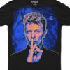 DAVID BOWIE SHHH! Bowie Black Athletic T-Shirt -MLB Shop 31987f 55597.1652904723