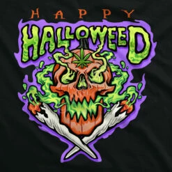 Halloweed Skull Black Hoodie -MLB Shop 32245f artwork 56378.1665173967