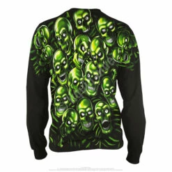 Skull Pile Black Long Sleeve T-Shirt -MLB Shop 32733b 21608.1526328887