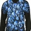 Skull Pile Blue Black Long Sleeve T-Shirt -MLB Shop 32736f 76519.1634318219