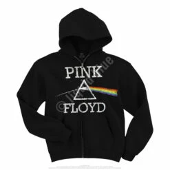 Pink Floyd Dark Side Classic Black Zipper Hoodie -MLB Shop 32832f 57152.1488401339