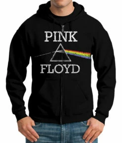 Pink Floyd Dark Side Classic Black Zipper Hoodie