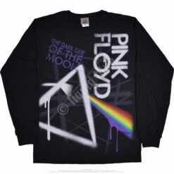 Pink Floyd Dark Side Graffiti Black Long Sleeve T-Shirt -MLB Shop 32978f 57459.1488396705