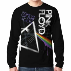Pink Floyd Dark Side Graffiti Black Long Sleeve T-Shirt -MLB Shop 32978f body 69828.1488396705