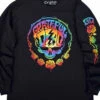 Deadhead Black Sleeve Printed Long Sleeve T-Shirt