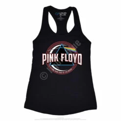 Pink Floyd Blue Prism Womens Black Racerback Tank Top T-Shirt