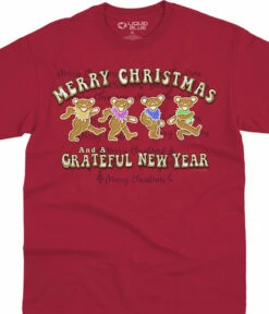 Dancin' Gingerbread Bears Red T-Shirt