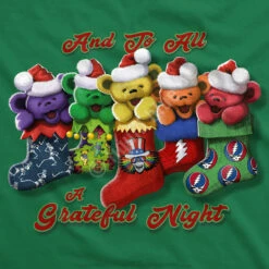 Xmas Stocking Bears Green T-Shirt 11 Xmas Stocking Bears Green T-Shirt -MLB Shop 61372f artwork 32126.1605913521