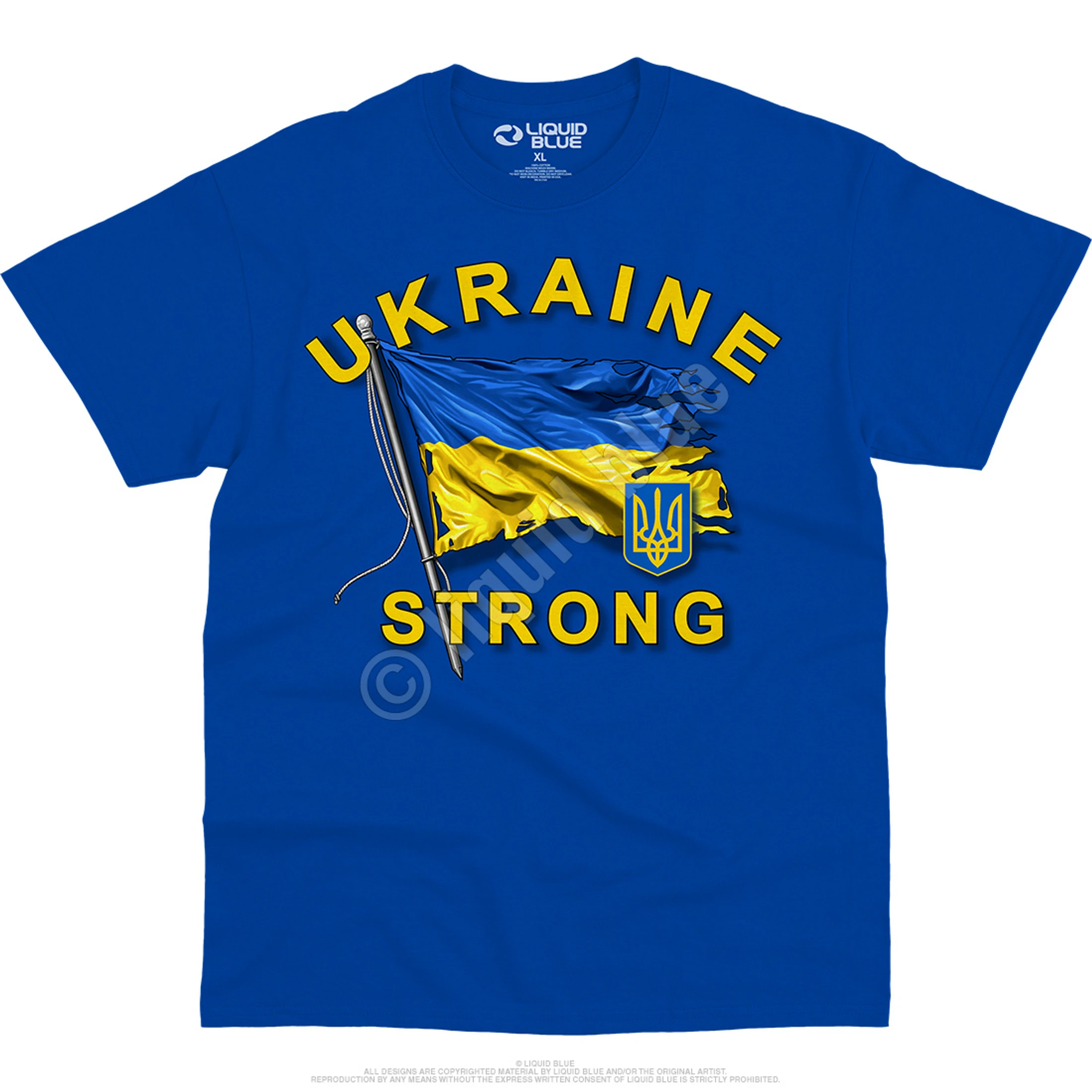 Ukraine Strong Royal T-Shirt 4 Ukraine Strong Royal T-Shirt - Image 2