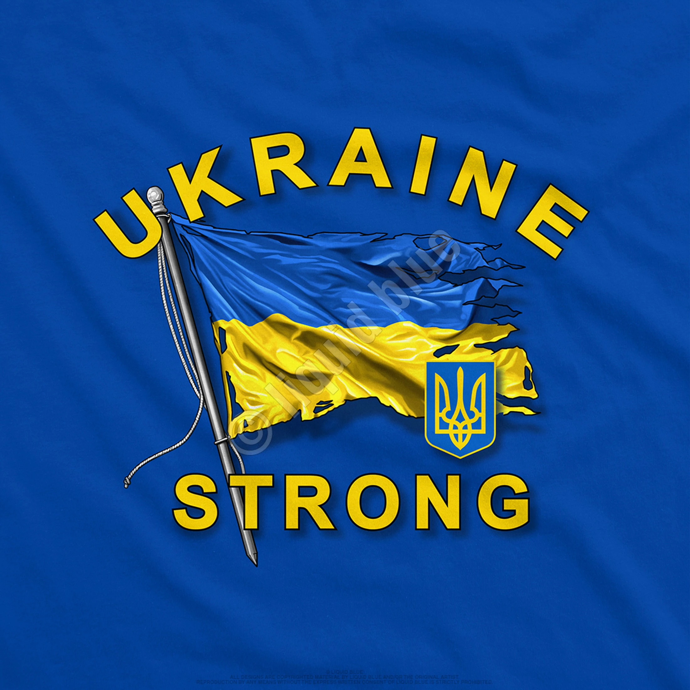 Ukraine Strong Royal T-Shirt 5 Ukraine Strong Royal T-Shirt - Image 3