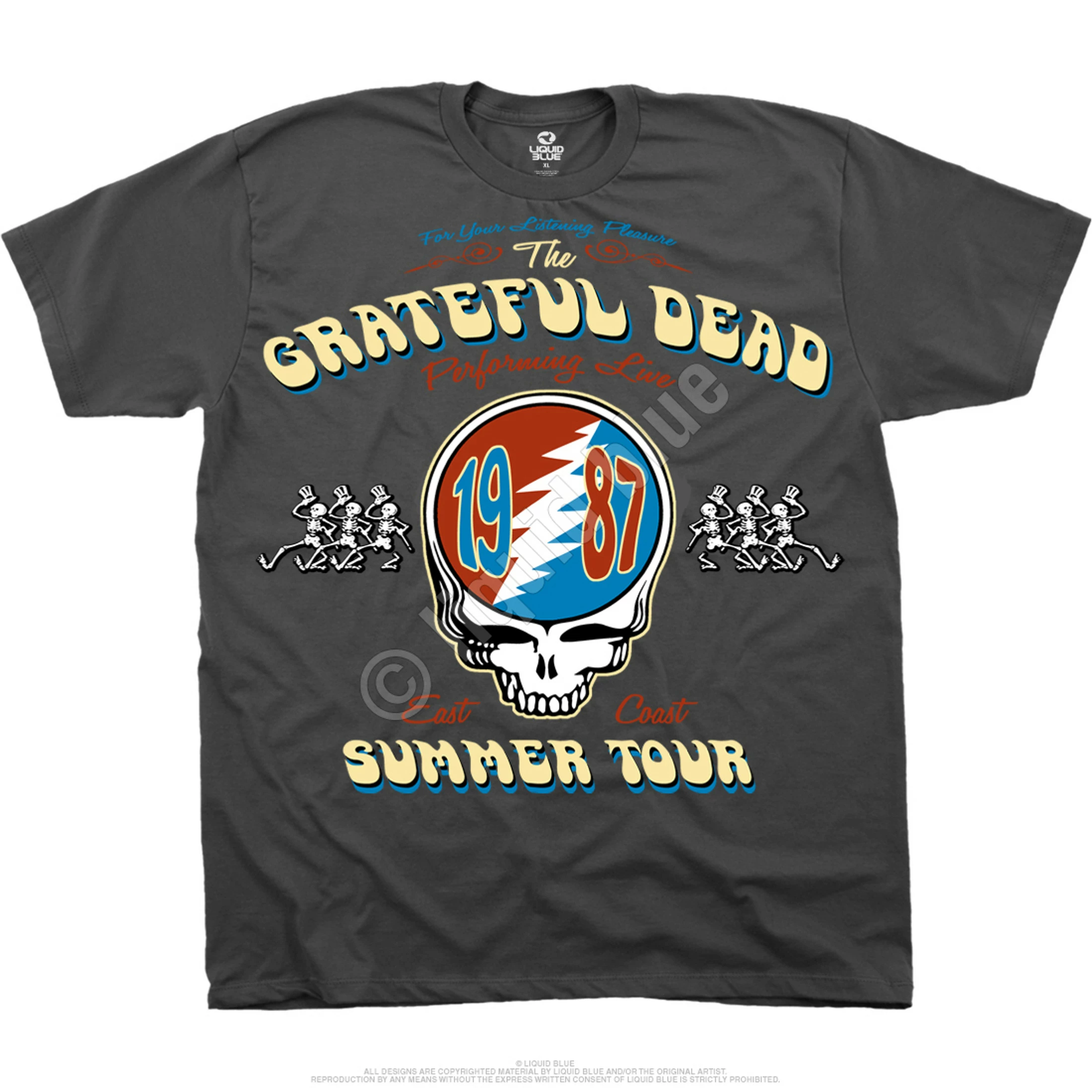 Summer Tour 87 Grey T-Shirt 4 Summer Tour 87 Grey T-Shirt - Image 2