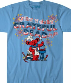 Grillin N Chillin Light Blue T-Shirt