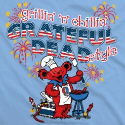 Grillin N Chillin Light Blue T-Shirt -MLB Shop 61552f artwork 02065.1655473680