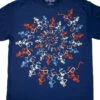USA Spiral Skeletons Navy T-Shirt -MLB Shop 61561f 03068.1655139647
