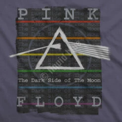 Pink Floyd Dark Side Stamp Grey Athletic T-Shirt -MLB Shop 61800f artwork 50264.1488396903