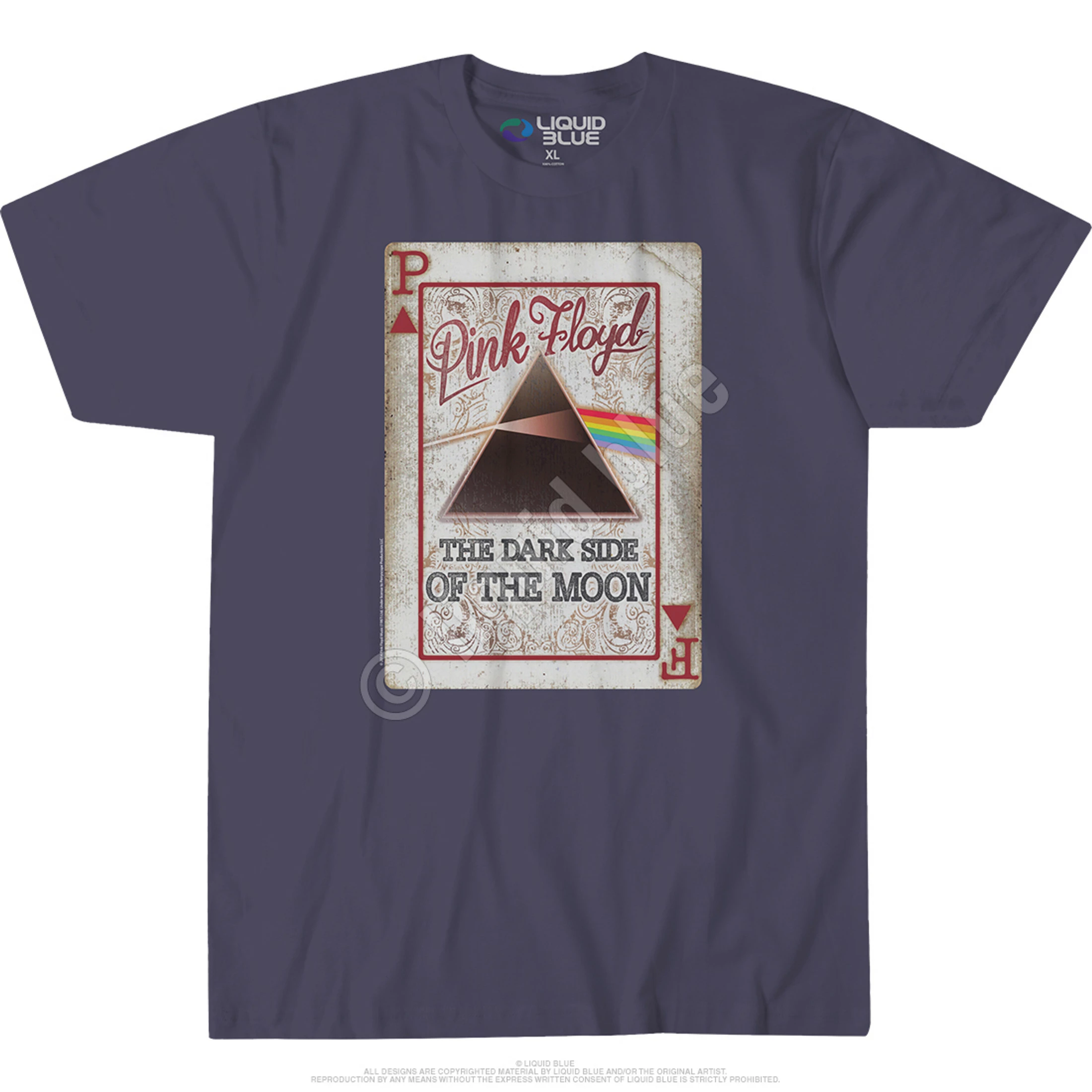 Pink Floyd Dark Side Deck Grey Athletic T-Shirt 5 Pink Floyd Dark Side Deck Grey Athletic T-Shirt - Image 3