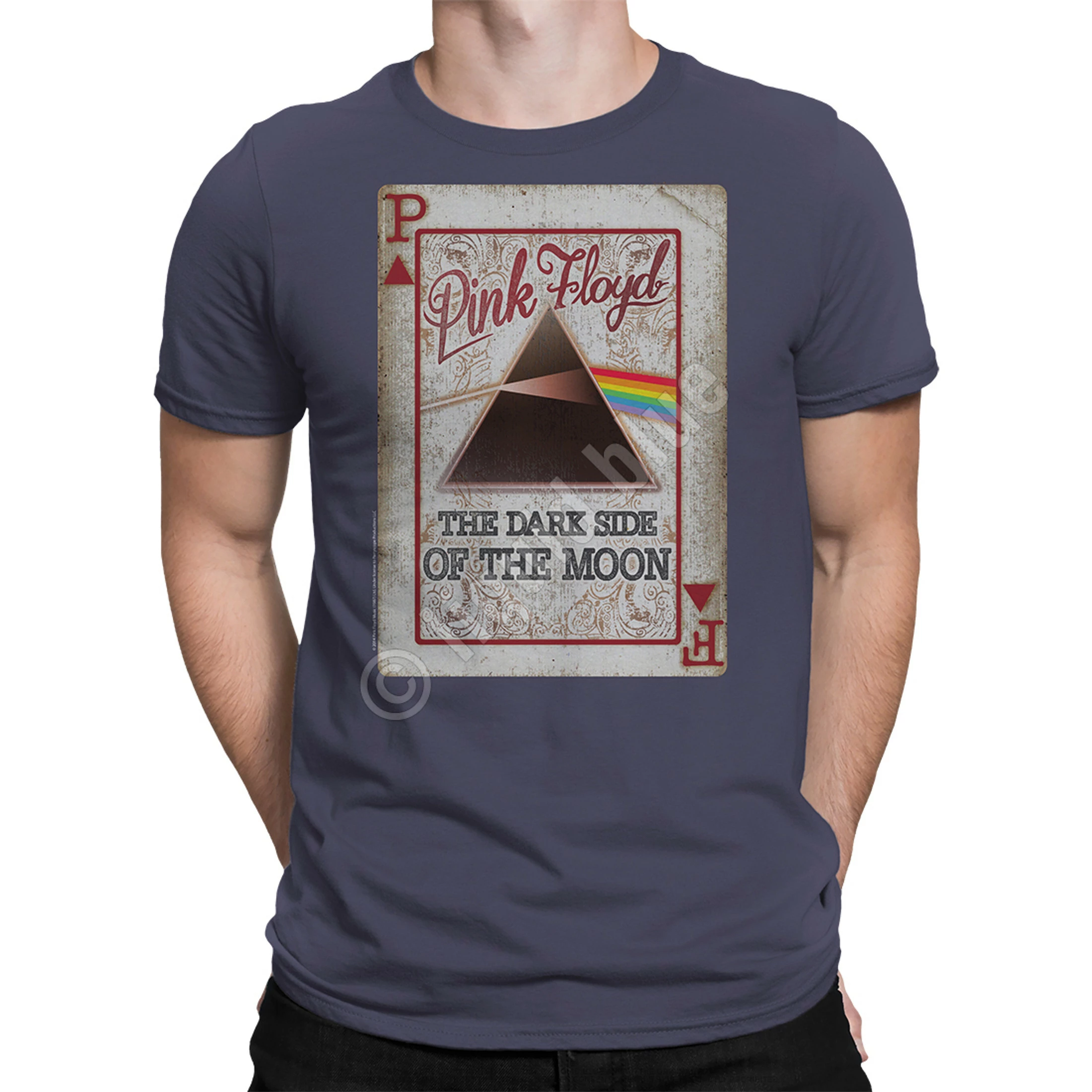 Pink Floyd Dark Side Deck Grey Athletic T-Shirt 4 Pink Floyd Dark Side Deck Grey Athletic T-Shirt - Image 2