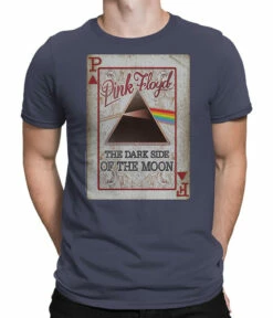 Pink Floyd Dark Side Deck Grey Athletic T-Shirt
