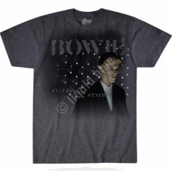 DAVID BOWIE Station To Station Dark Heather Poly-Cotton T-Shirt -MLB Shop 61813f 41913.1500409618