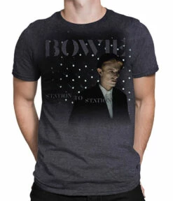 DAVID BOWIE Station To Station Dark Heather Poly-Cotton T-Shirt