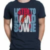 DAVID BOWIE Listen To Bowie Navy Athletic T-Shirt -MLB Shop 61816f body 89679.1569264550