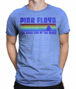 Pink Floyd On The Run Blue Heather Tri-Blend T-Shirt